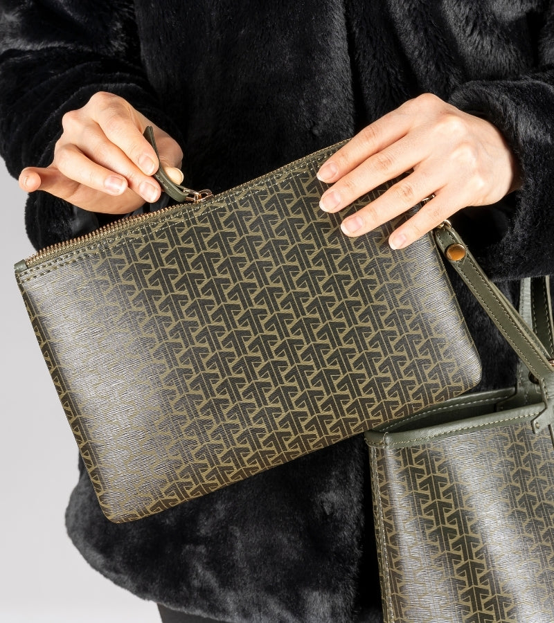 Tooche Women's Haki Green Handbag