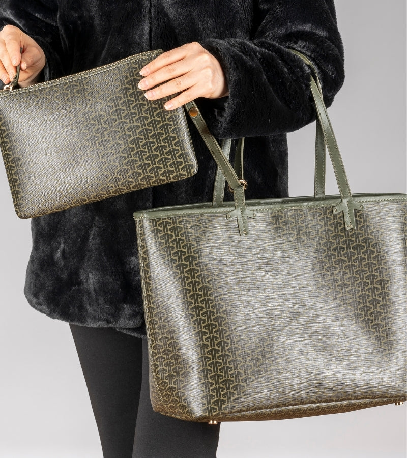 Tooche Women's Haki Green Handbag