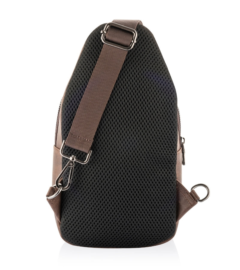 Leather Dual Zip Backpack