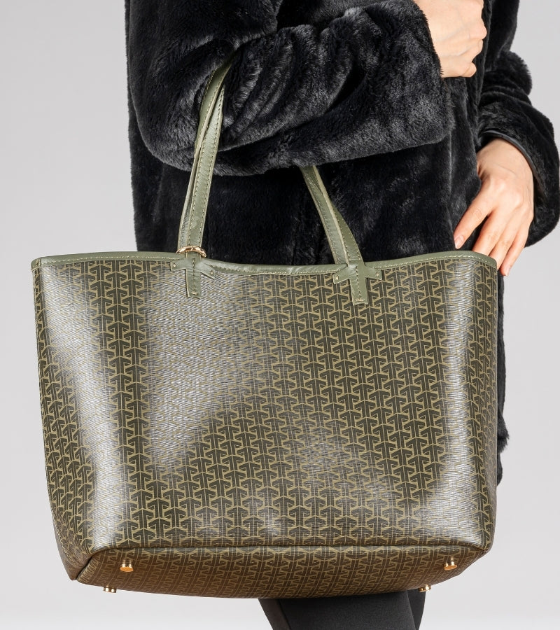 Tooche Women's Haki Green Handbag